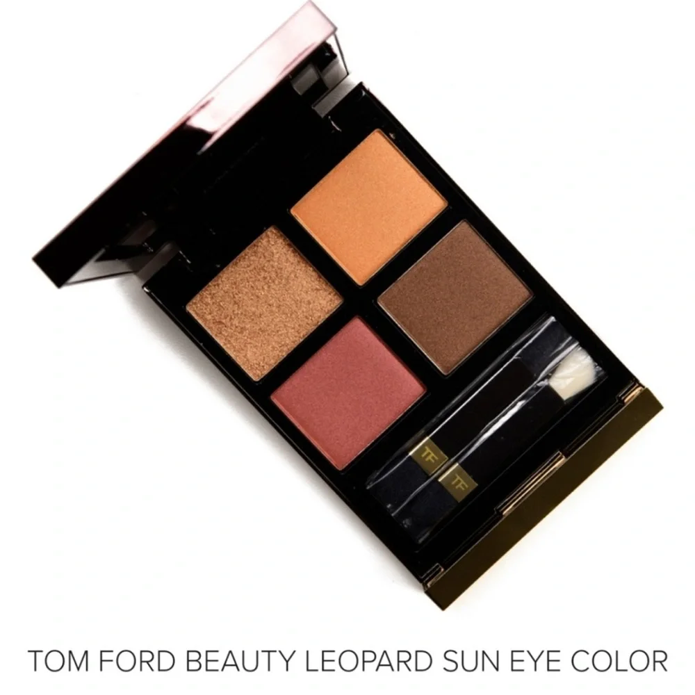 TOM FORD EYESHADOW QUAD LEOPARD SUN NIB